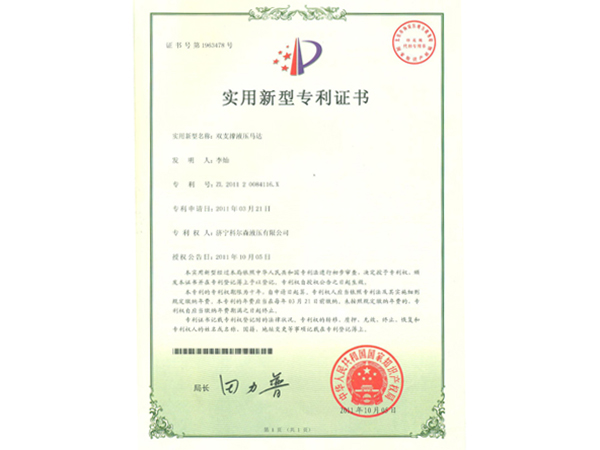 雙支撐液壓馬達